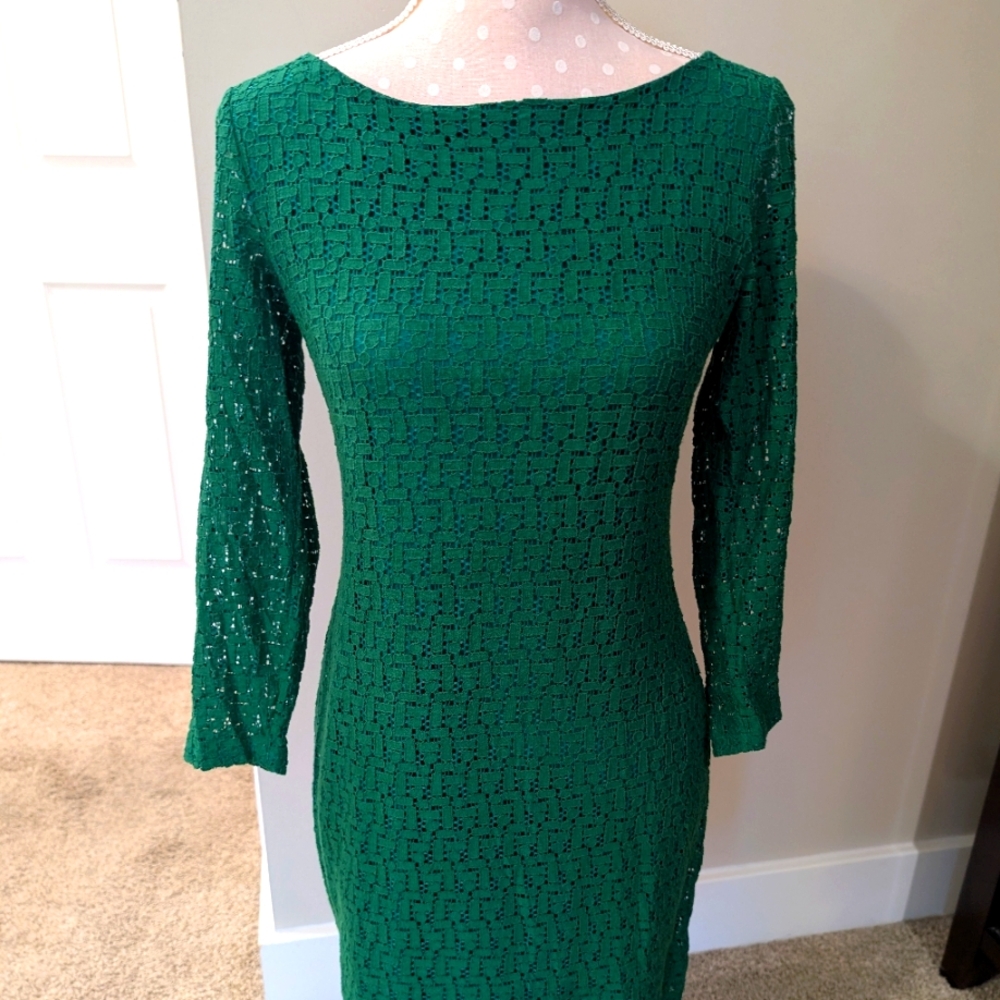 Emerald Green Banana Republic dress size 4